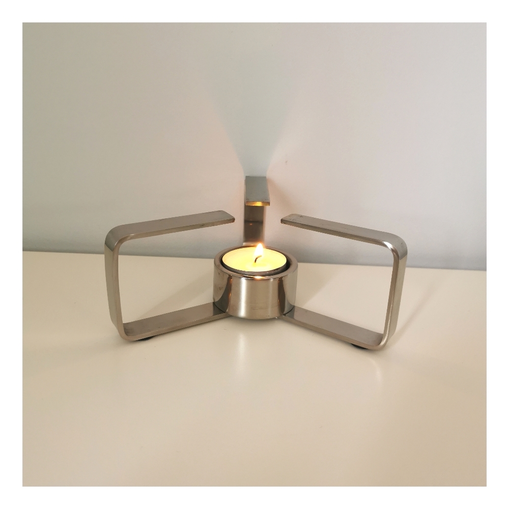 Foldable StainlessSteel Candle Holder / Tea Warmer